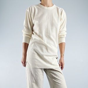 SOLD—Classic vintage ecru thermal tee